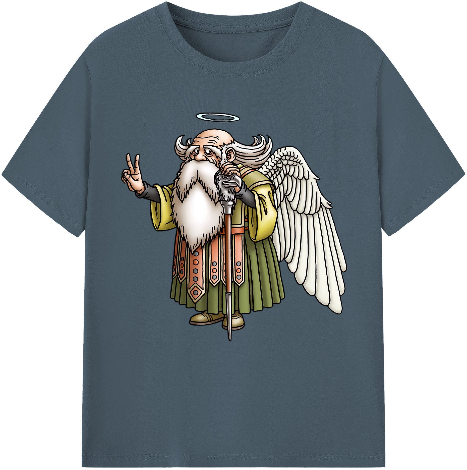 （画像用） ドラゴンクエスト Doragon Kuesuto Dragon Quest 綿100％半袖Tシャツ（フロントプリント）